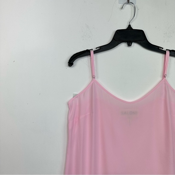 SALONI Women’s Adjustable Spaghetti Strap Slip Inner Dress In Green Size 10 - Picture 4 of 11